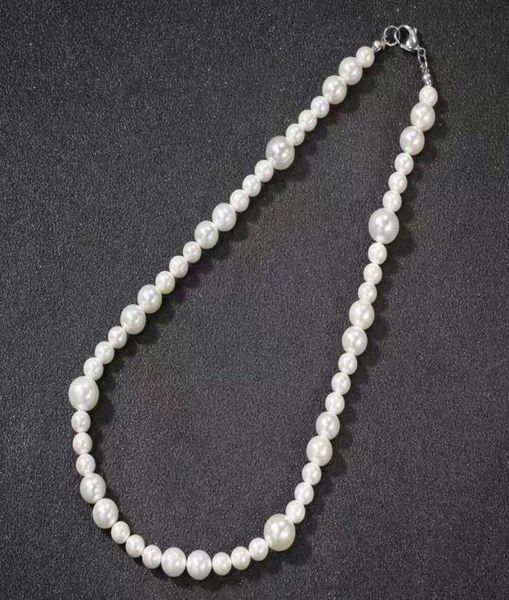 16 18 20 inches pearl chain necklaces men women hip hop luxury designer pearls beaded necklace pearl beads chains wedding jewelry 7324843, Silver
16 18 20 inches pearl chain necklaces men women hip hop luxury designer pearls beaded necklace pearl beads chains wedding jewelry 7324843, Silver