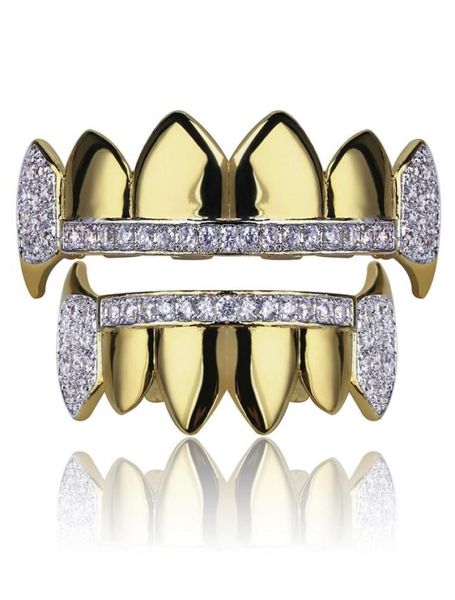 18k real gold teeth grillz caps iced out bottom vampire fangs dental grill set whole6726711, Black
18k real gold teeth grillz caps iced out bottom vampire fangs dental grill set whole6726711, Black