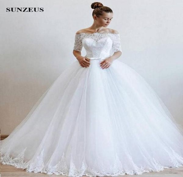 bateau neckline off shoulder half sleeve bride dresses lace bodice ball gown long tulle wedding dress white bridal gowns women1550076
bateau neckline off shoulder half sleeve bride dresses lace bodice ball gown long tulle wedding dress white bridal gowns women1550076