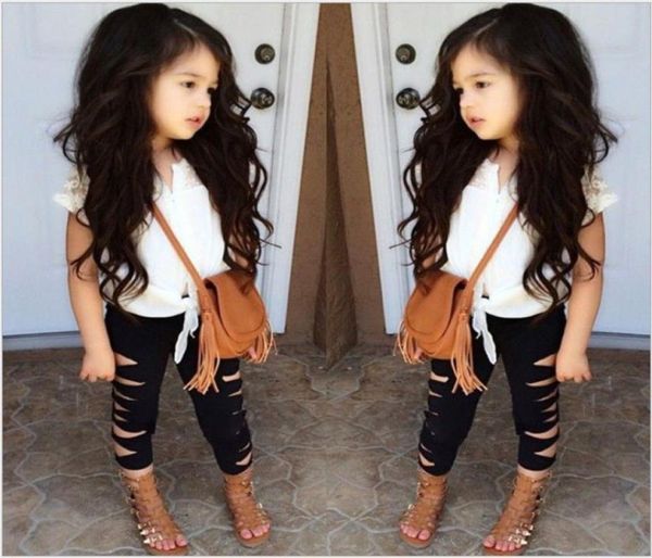 summer girls clothing sets baby girl lace sleeveless tshirt hredded leggings pants 2pcs set kids outfits children suit6855818, White
summer girls clothing sets baby girl lace sleeveless tshirt hredded leggings pants 2pcs set kids outfits children suit6855818, White