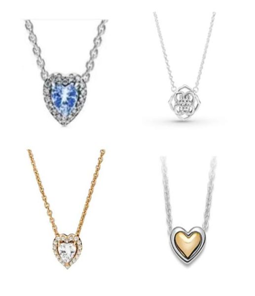 original s925 sterling silver fit couple necklace rose gold classic elegant women's necklace diy love heart blue crystal beaded charm92
original s925 sterling silver fit couple necklace rose gold classic elegant women's necklace diy love heart blue crystal beaded charm92