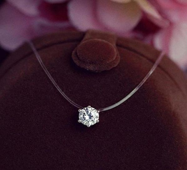 new invisible fishing line with clear zircon pendant necklace for women necklace go fishing collier file de peche jewelry1012278, Silver
new invisible fishing line with clear zircon pendant necklace for women necklace go fishing collier file de peche jewelry1012278, Silver