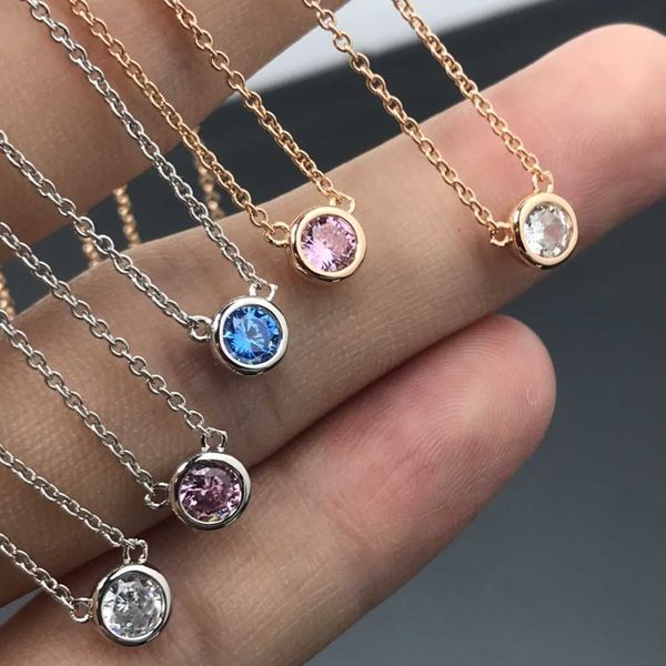 designer new tiffay's new bubble pink diamond necklace women's fresh fashionable sweet and lovely clavicle chain, Silver
designer new tiffay's new bubble pink diamond necklace women's fresh fashionable sweet and lovely clavicle chain, Silver