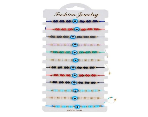 12 pcs colorful evil eye beaded bracelets handmade braided string good luck nazar amulet bangle lucky turkish religious symbol bra9664460, Golden;silver
12 pcs colorful evil eye beaded bracelets handmade braided string good luck nazar amulet bangle lucky turkish religious symbol bra9664460, Golden;silver