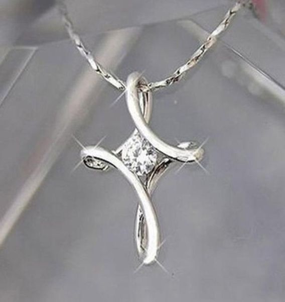 whole white gold plated cross jewelry zirconia pendant necklace chain jewellery xmas4062286, Silver
whole white gold plated cross jewelry zirconia pendant necklace chain jewellery xmas4062286, Silver