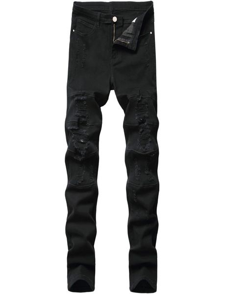 mens black fashion jeans ripped denim pants skinny pencil holes broken biker plain solid3360421, Blue
mens black fashion jeans ripped denim pants skinny pencil holes broken biker plain solid3360421, Blue