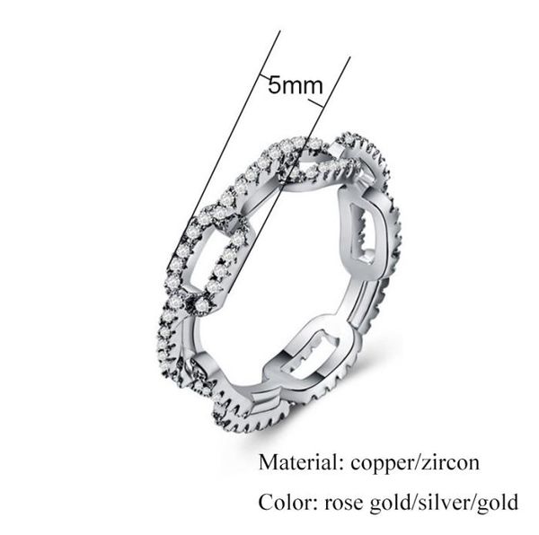creative chain ladies zircon ring for women silverplated rose gold copper rhinestone ring popular wedding jewelry2542384, Silver
creative chain ladies zircon ring for women silverplated rose gold copper rhinestone ring popular wedding jewelry2542384, Silver