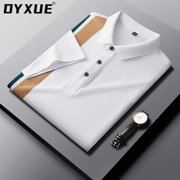 men's polos dyxue shirts short sleeve polo shirt business casual summer cool lapel soft striped tees clothing 230714, White;black
men's polos dyxue shirts short sleeve polo shirt business casual summer cool lapel soft striped tees clothing 230714, White;black