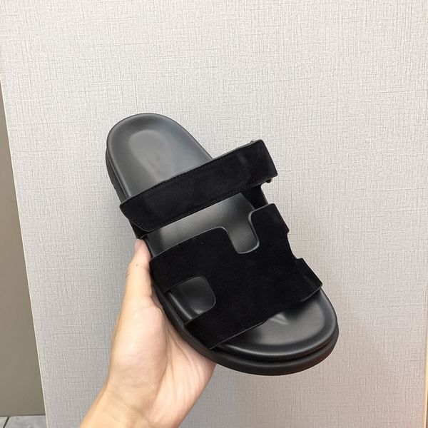 color matching thick soled couples outdoor beach sandals and slippers matte leather flat bottomed casual mens shoes womens shoes luxury desi, Black
color matching thick soled couples outdoor beach sandals and slippers matte leather flat bottomed casual mens shoes womens shoes luxury desi, Black