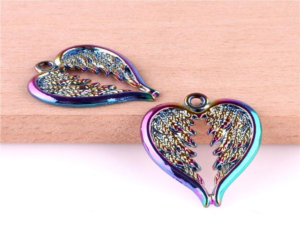 23325 20pcs alloy rainbow charms heart angel wings pendant diy jewelry accessories8456141, Silver
23325 20pcs alloy rainbow charms heart angel wings pendant diy jewelry accessories8456141, Silver