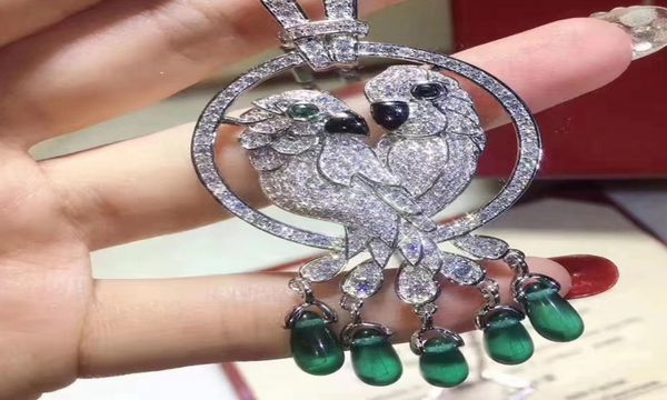 cz diamond green natural stone bird pendants necklaces 18k white gold plated party jewelry for women3784874, Silver
cz diamond green natural stone bird pendants necklaces 18k white gold plated party jewelry for women3784874, Silver