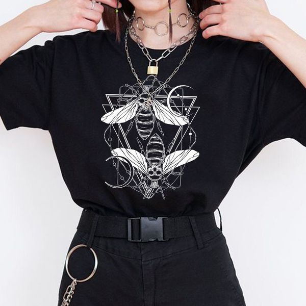 women's t shirt rose moth moon chic vintage mujer camisetas white gothic aesthetics graphic short sleeve t shirt polyester 230714
women's t shirt rose moth moon chic vintage mujer camisetas white gothic aesthetics graphic short sleeve t shirt polyester 230714