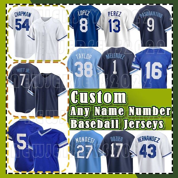 13 salvador perez baseball jersey 54 aroldis chapman 7 bobby witt jr. 24 lyles 16 bo jackson 5 george brett retro royals brad keller vinnie, Blue;black
13 salvador perez baseball jersey 54 aroldis chapman 7 bobby witt jr. 24 lyles 16 bo jackson 5 george brett retro royals brad keller vinnie, Blue;black