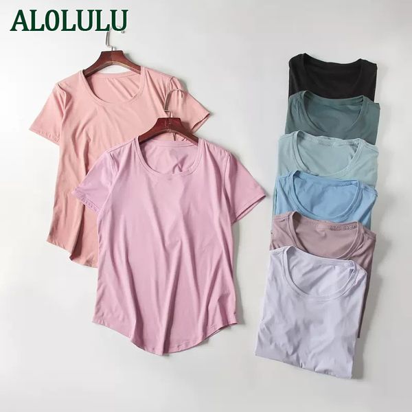 al0lulu yoga clothing women's naked sense t-shirt breathable thin running blouse sports quick-drying fitness short-sleeved
al0lulu yoga clothing women's naked sense t-shirt breathable thin running blouse sports quick-drying fitness short-sleeved