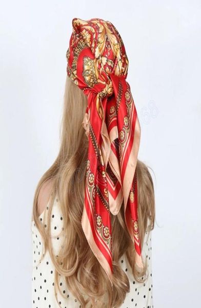 90x90cm hair scarf women summer fashion designer black gold flowers foulard satin shawl kerchief silk scarfs neck headscarf2786176, Red;brown
90x90cm hair scarf women summer fashion designer black gold flowers foulard satin shawl kerchief silk scarfs neck headscarf2786176, Red;brown