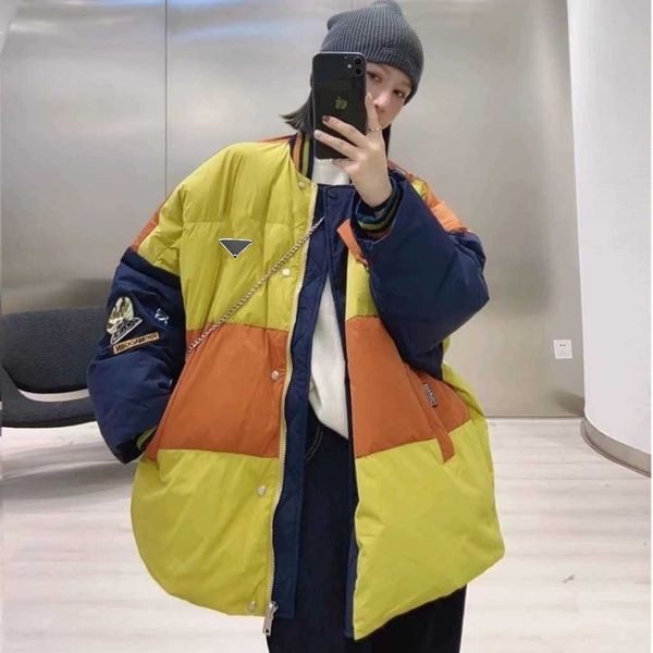 autumn and winter women patchwork color collars loose down short coat, duck down filled soft and comfortable, patchwork color contrast fashi, Black
autumn and winter women patchwork color collars loose down short coat, duck down filled soft and comfortable, patchwork color contrast fashi, Black