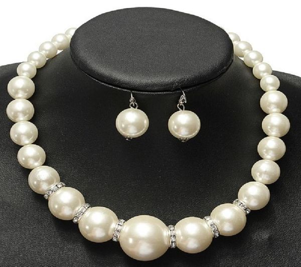 imitation pearls bridal jewelry sets fashion crystal wedding gift classic statement collar choker necklace earring sets for women 1189269, Silver
imitation pearls bridal jewelry sets fashion crystal wedding gift classic statement collar choker necklace earring sets for women 1189269, Silver
