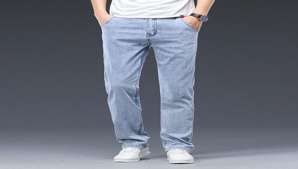 2020 summer autumn new men thin jeans business smart casual stretch loose denim pants blue gray trousers male brand large size3992702
2020 summer autumn new men thin jeans business smart casual stretch loose denim pants blue gray trousers male brand large size3992702