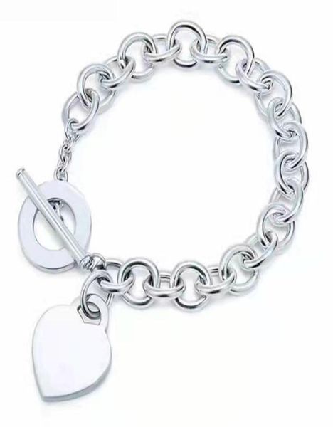 new love heart chain bracelets woman ot clasps t brand silver plated link chains valentines day lover gift fashion designer jewelr5062531, Black
new love heart chain bracelets woman ot clasps t brand silver plated link chains valentines day lover gift fashion designer jewelr5062531, Black