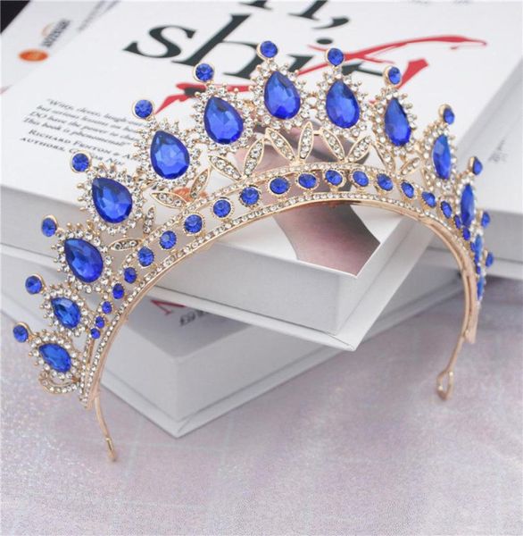 fashion baroque blue crystal headband for royal queen tiaras and crowns bridal diadem prom wedding jewelry head accessories y200802499388, White;golden
fashion baroque blue crystal headband for royal queen tiaras and crowns bridal diadem prom wedding jewelry head accessories y200802499388, White;golden