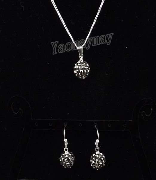 fashion rhinestone jewellery set hematite disco ball pendant earrings and necklace for women 10 sets whole9012103, Silver
fashion rhinestone jewellery set hematite disco ball pendant earrings and necklace for women 10 sets whole9012103, Silver