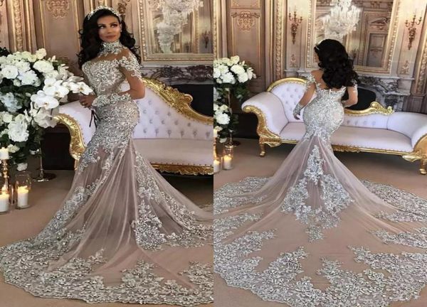 2020 african long sleeves mermaid wedding dresses luxury crystal beaded gigh neck plus size dubai bridal gown3534104, White
2020 african long sleeves mermaid wedding dresses luxury crystal beaded gigh neck plus size dubai bridal gown3534104, White
