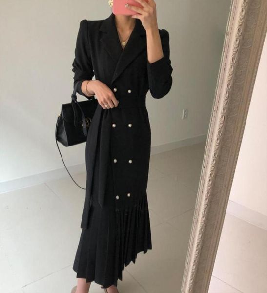 casual dresses 2021 autumn fashion chic korean double breasted office lady waist bandage long dress women elegant vintage blazer r5684080, Black;gray
casual dresses 2021 autumn fashion chic korean double breasted office lady waist bandage long dress women elegant vintage blazer r5684080, Black;gray