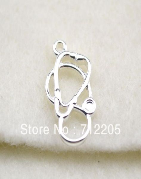 12pcs a lot fashion silver plated 3d stethoscope charms jewelry accessory9119394, Bronze;silver 
12pcs a lot fashion silver plated 3d stethoscope charms jewelry accessory9119394, Bronze;silver