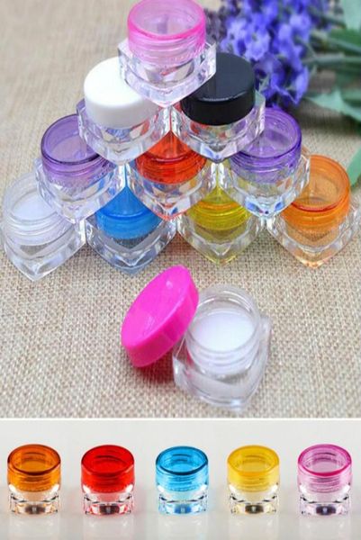 100pcslot travel cosmetic sample containers 3g plastic pot jars cosmetic container travel sample case 10 colors9851235
100pcslot travel cosmetic sample containers 3g plastic pot jars cosmetic container travel sample case 10 colors9851235