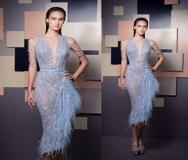 2019 ziad nakad bling bling prom dresses deep v neck lace beaded sequins tassel sheath evening dress customized special occas6391015, Black
2019 ziad nakad bling bling prom dresses deep v neck lace beaded sequins tassel sheath evening dress customized special occas6391015, Black