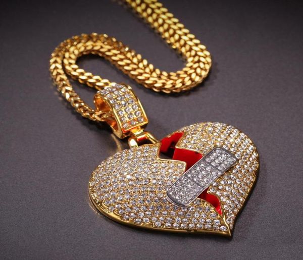 new charm broken heart bandage pendant necklace iced out chain choker full rhinestone necklaces women men hip hop jewelry gift9660259, Silver
new charm broken heart bandage pendant necklace iced out chain choker full rhinestone necklaces women men hip hop jewelry gift9660259, Silver