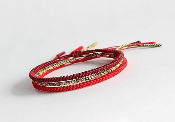 this year pure handwoven bracelet diamond knot for men and women simple fashion red rope3412453, Golden;silver
this year pure handwoven bracelet diamond knot for men and women simple fashion red rope3412453, Golden;silver