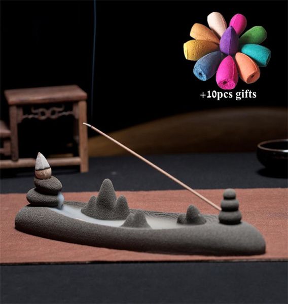 zen dried mountains and rivers backflow incense burner ceramic matte coil censer incense stick holder home decor 10pcs cones8852605, Slivery;golden
zen dried mountains and rivers backflow incense burner ceramic matte coil censer incense stick holder home decor 10pcs cones8852605, Slivery;golden
