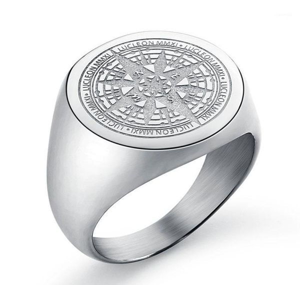 cluster rings men039s signet ring round engrave compass for men women stainless simple silver tone jewelry drop7139963, Golden;silver 
cluster rings men039s signet ring round engrave compass for men women stainless simple silver tone jewelry drop7139963, Golden;silver
