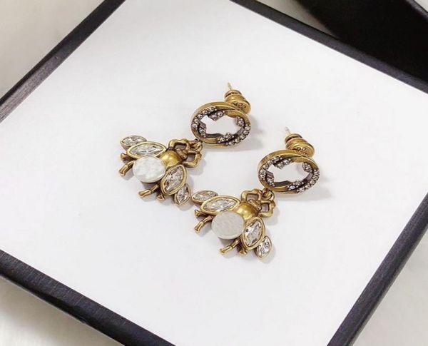 women cute crystal bee stud earring rhinestone letter earrings for gift party fashion jewelry accessories4845009, Golden;silver
women cute crystal bee stud earring rhinestone letter earrings for gift party fashion jewelry accessories4845009, Golden;silver