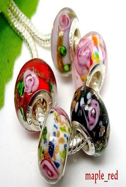 50pcslot mixed beautiful flower glass 925 silver core beads for jewelry lampwork charms diy beads for bracelet whole in bulk 4695602, Black
50pcslot mixed beautiful flower glass 925 silver core beads for jewelry lampwork charms diy beads for bracelet whole in bulk 4695602, Black