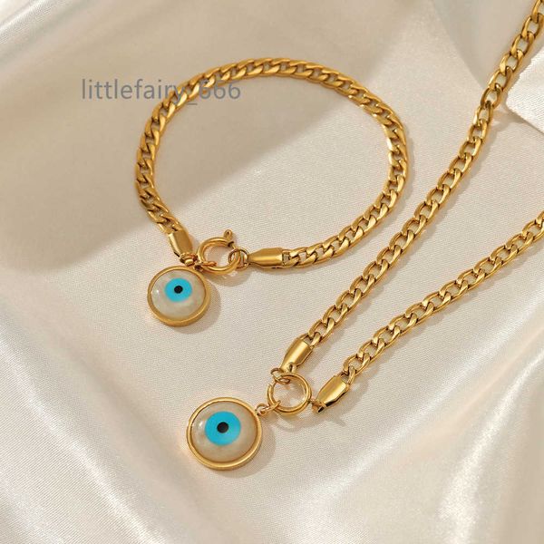 18k gold plated stainless steel evil eyes necklace adjustable tarnish titanium steel bule evil eyes gold bracelet, Silver
18k gold plated stainless steel evil eyes necklace adjustable tarnish titanium steel bule evil eyes gold bracelet, Silver