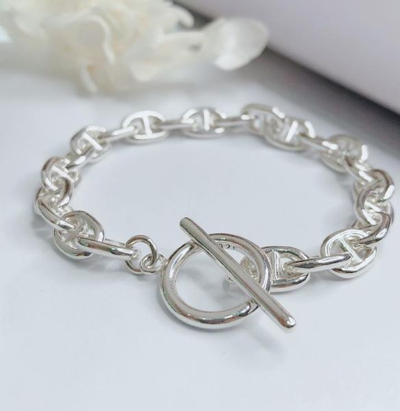 brand for women letter round h lock jewelry s925 silver bangle france quality fashion superior quality luxurious bracelet cx209948717, Black
brand for women letter round h lock jewelry s925 silver bangle france quality fashion superior quality luxurious bracelet cx209948717, Black