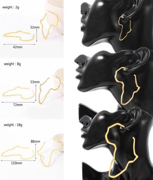 new earring africa map huggie earrings exaggerate large medium and small ethiopian stainless steel ornament traditional ethnic gif4591907, Golden;silver
new earring africa map huggie earrings exaggerate large medium and small ethiopian stainless steel ornament traditional ethnic gif4591907, Golden;silver