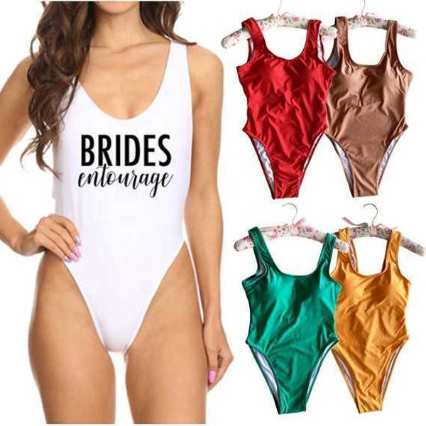 women's swimwear custom the bride squad swimsuit one piece swimwear with pad, White;black
women's swimwear custom the bride squad swimsuit one piece swimwear with pad, White;black
