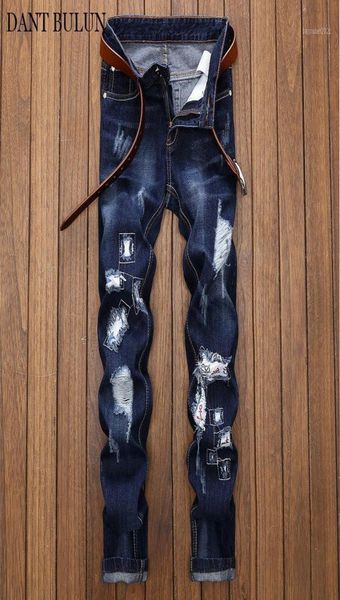 men039s jeans men039s straight pants streetwear denim slim fit distressed ripped trouser with patches desinger hip hop hombr1052284, Blue
men039s jeans men039s straight pants streetwear denim slim fit distressed ripped trouser with patches desinger hip hop hombr1052284, Blue