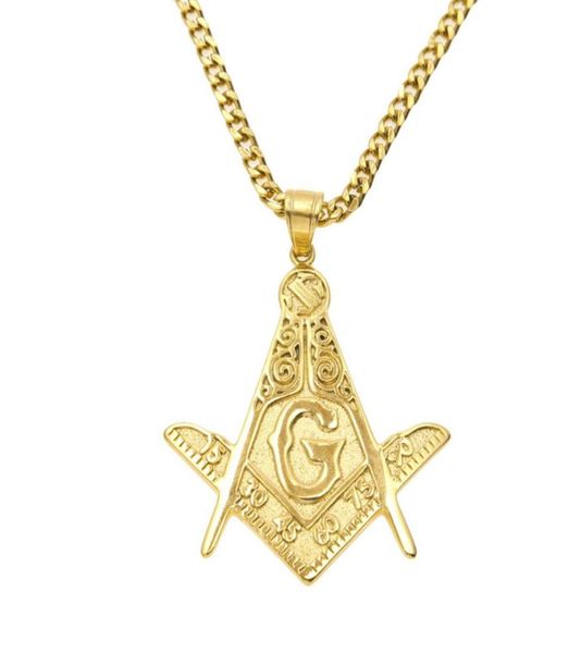 men gold masonic pendant stainless steel gold color metal mason pendant necklace chain hip hop punk jewelry8502611, Silver
men gold masonic pendant stainless steel gold color metal mason pendant necklace chain hip hop punk jewelry8502611, Silver