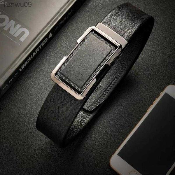 35cm business men's belt alloy toothless automatic buckle highgrade leather belt casual suit belt for men l230704, Black;brown
35cm business men's belt alloy toothless automatic buckle highgrade leather belt casual suit belt for men l230704, Black;brown