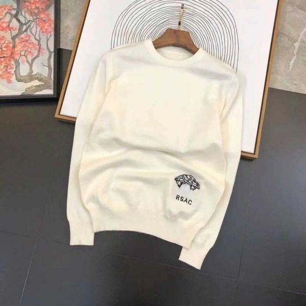 autumn winter mens sweater fashion medusa embroidery knitshirt designer sweater high-end classic knitted pullover round neck long sleeved sh, White;black
autumn winter mens sweater fashion medusa embroidery knitshirt designer sweater high-end classic knitted pullover round neck long sleeved sh, White;black