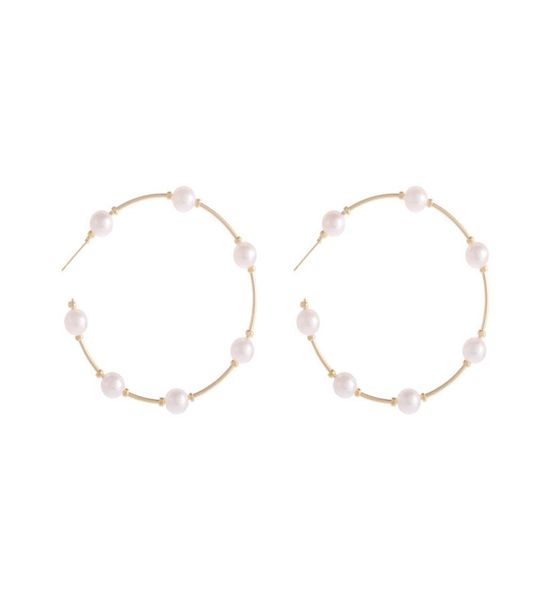 new boho white imitation pearl round circle hoop earrings women gold color big earings korean jewelry statement earrings2789218, Golden
new boho white imitation pearl round circle hoop earrings women gold color big earings korean jewelry statement earrings2789218, Golden