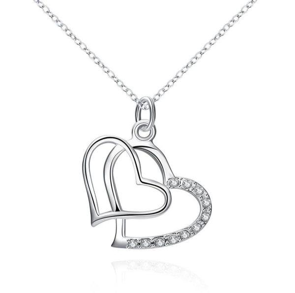 fashion jewelry plated 925 sterling silver inlaid zircon double heart pendant necklace 2565171
fashion jewelry plated 925 sterling silver inlaid zircon double heart pendant necklace 2565171