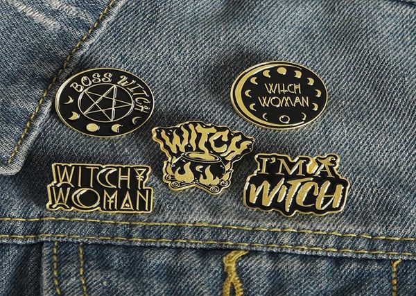 black color letter round vintage witch enamel brooches pin for women fashion dress coat shirt demin metal funny brooch pins badges5936383, Gray
black color letter round vintage witch enamel brooches pin for women fashion dress coat shirt demin metal funny brooch pins badges5936383, Gray
