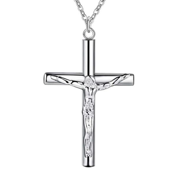 whole 925 silver plated jesus cross pendant necklace fashion party jewelry christmas gifts for women 9153603
whole 925 silver plated jesus cross pendant necklace fashion party jewelry christmas gifts for women 9153603