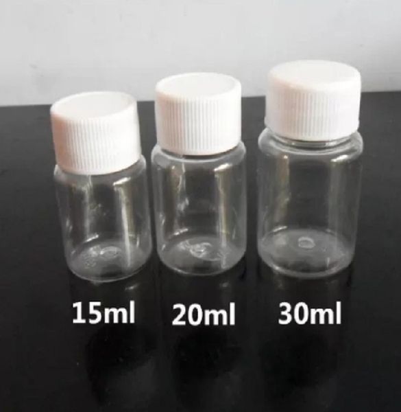 100pcslot new 15ml 20ml 30ml plastic bottle 30g empty cylindrical pet transparent sample packaging bottles5044564
100pcslot new 15ml 20ml 30ml plastic bottle 30g empty cylindrical pet transparent sample packaging bottles5044564
