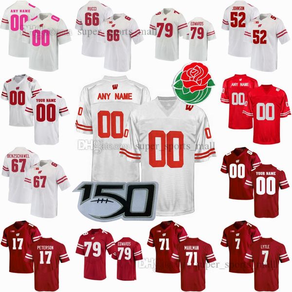 ncaa s-6xl wisconsin badgers college football jerseys berger nelson rucci johnson acker bollers herbig hill wedig custom any name number men, Black
ncaa s-6xl wisconsin badgers college football jerseys berger nelson rucci johnson acker bollers herbig hill wedig custom any name number men, Black